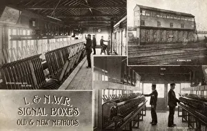 Smaller Prints: London and North Western Railway - Signal Boxes, Old & New