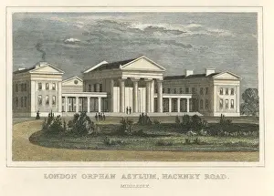 Clapton Prints: London Orphan Asylum, Hackney Road, Clapton