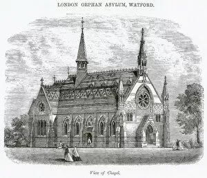 Watford Collection: London Orphan Asylum, Watford, Chapel
