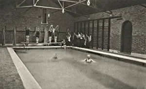 London Orphan Asylum, Watford - Girls in Swimming Pool