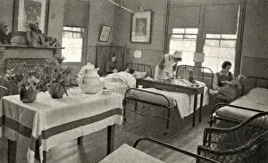 London Prints: London Orphan Asylum, Watford - Infirmary Girls Ward