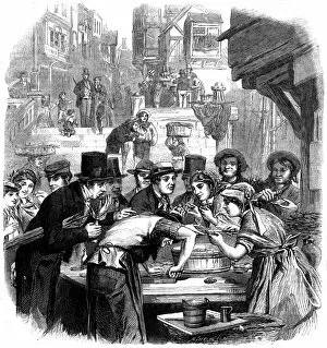 Images Dated 6th November 2012: London Oyster Stall 1861