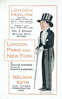 Revues Prints: London, Paris and New York by Arthur Wimperis