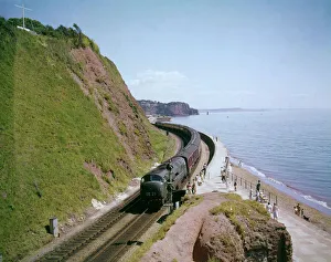 Coastline Collection: London to Penzance train at Teignmouth, Devon