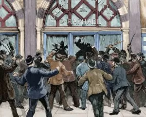 Agitation Gallery: London. Picadilly. Socialist agitation. February 8, 1886. En