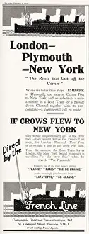Dec20 Prints: London - Plymouth - New York. The Route That Cuts Off The Corner