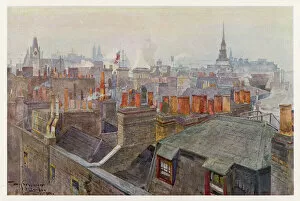 Chimneys Collection: London Roofs & Chimneys