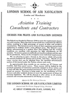 Courses Prints: The London School Of Air Navigation Postal Courses