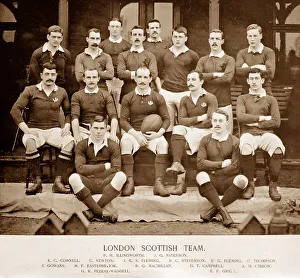 London Scottish Rugby Team in the 1890s