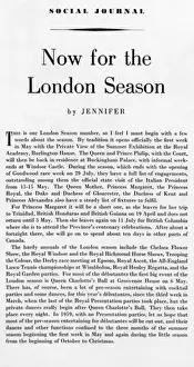 Now for the London Season by Jennifer in The Tatler