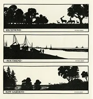 South End Prints: London silhouettes