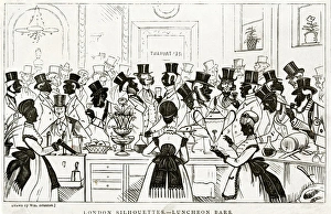 Images Dated 19th July 2017: London silhouettes, Luncheon Bars 1860