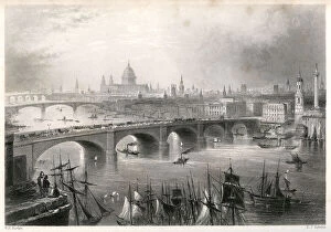 Images Dated 29th May 2019: London, Southwark & Blackfriars bridges 1854