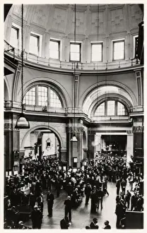 Traders Prints: London Stock Exchange - View down to the Kaffir Market