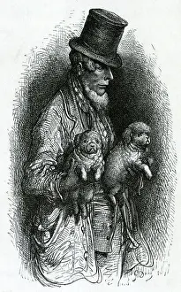 Stolen Prints: London Street Tradesman with Dog