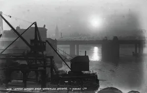 Skyline Prints: London Sunset from Waterloo Bridge