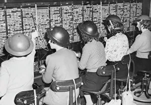 Communication Gallery: London telephone exchange, WWII