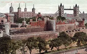 London, the Tower and Tower Bridge