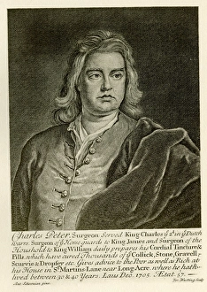 Images Dated 13th September 2016: London Trade Card - Charles Peter, Surgeon