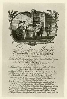 Genteel Collection: London Trade Card - Dorothy Mercier, Printseller