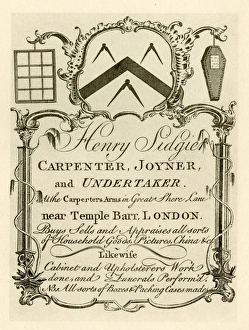 Artisan Collection: London Trade Card - Henry Sidgier, Carpenter