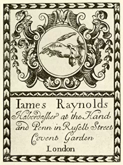 Images Dated 13th September 2016: London Trade Card - James Raynolds, Haberdasher