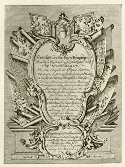 London Trade Card - Matthias Darly, Paper Hangings