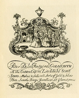 Artisan Collection: London Trade Card - Peter de la Fontaine, Goldsmith