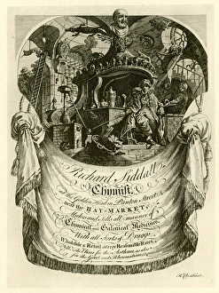 Medicines Collection: London Trade Card - Richard Siddall, Chemist