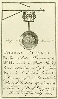 Brass Collection: London Trade Card - Thomas Pickett, Brasier
