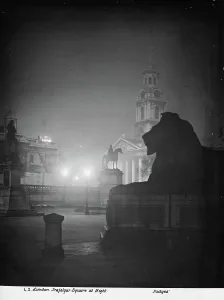 Glow Prints: London, Trafalgar Square at Night