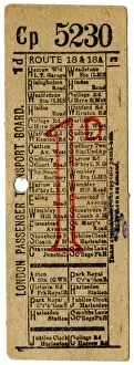 London Transport bus ticket -4