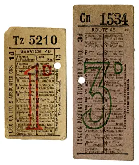 Penny Prints: London Transport bus tickets -5