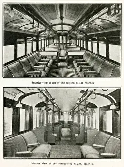 Coaches Prints: London Underground, carriage interiors