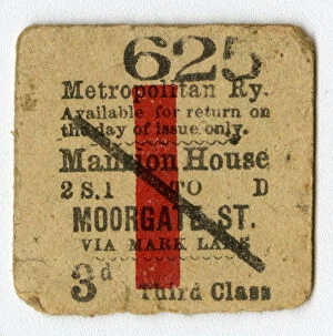 Moorgate Gallery: London Underground - Metropolitan Line - Single Ticket