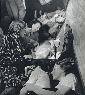 Homefront Prints: Londoners sleeping in the Underground during the Blitz
