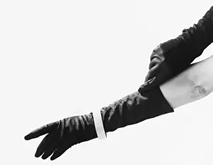 Long Black Gloves
