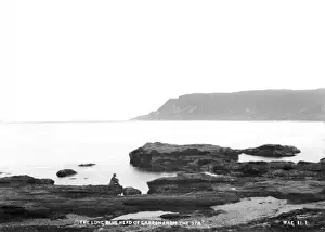 The Long Blue Head of Garron from the Sea