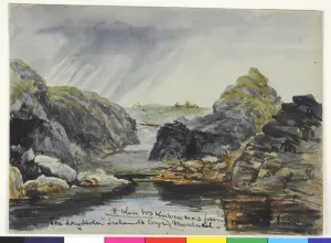 Murdered Prints: The Long Hole, Irelands Eye where Mrs Kirwin was found Murd