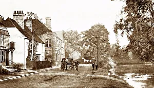 Westerham Prints: The Long Pond, Westerham early 1900's