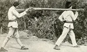 Long rifle captured from Nosu, China, East Asia