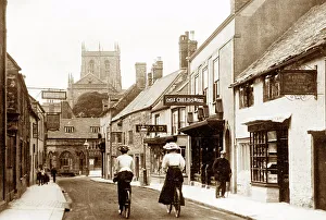 Sherborne Prints: Long Street, Sherborne early 1900's