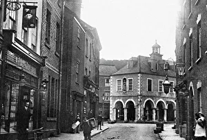 Long Street and Town Hall, Dursley early 1900's