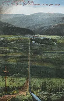 Longest Prints: Longest syphon in the world, built by Yukon Gold Company