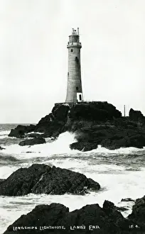 Longships Prints: Longships Lighthouse, Lands End, Cornwall