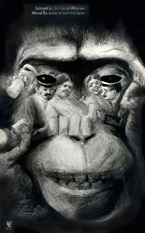 Drunken Prints: If you look at this monkey, you know where it has come