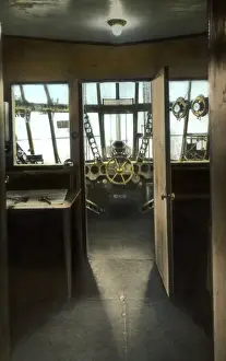 Looking Prints: Looking through the navigation room into the control cabin