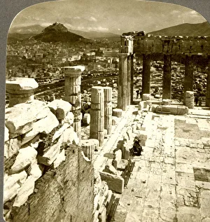 Underwood Prints: Looking from the Parthenon over Athens