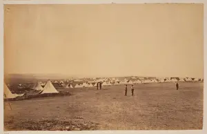 Looking towards St. Georges Monastery, tents of the 4th Div
