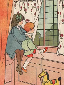 Looking out of the window